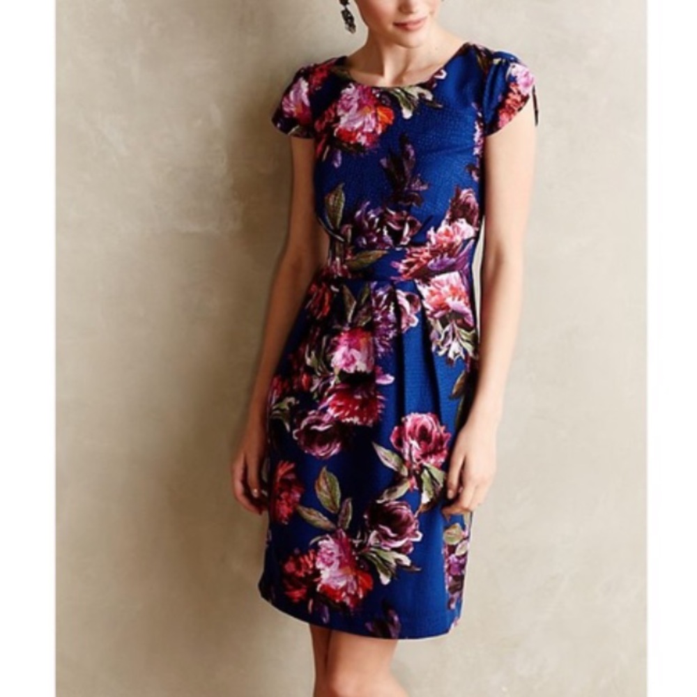 Anthro Moulinette Soeurs Floral Watercolor Dress
